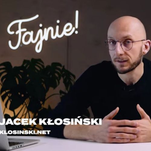 napis neonowy Fajnie dla Jacek Kłosiński