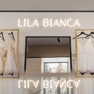 Napis ledowy do salonu sukni ślubnych Lila Blanca