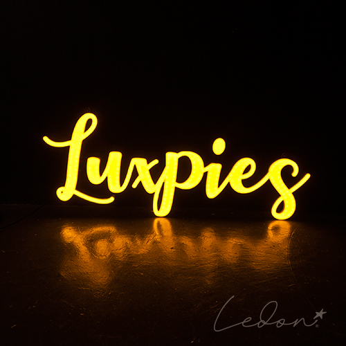 świecące litery do salonu groomerskiego lux pies