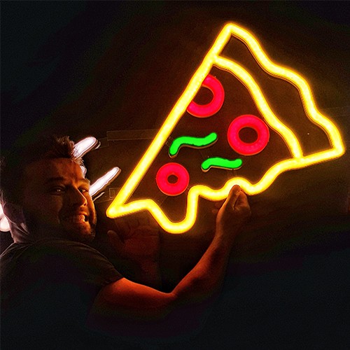 neon ledowy pizza