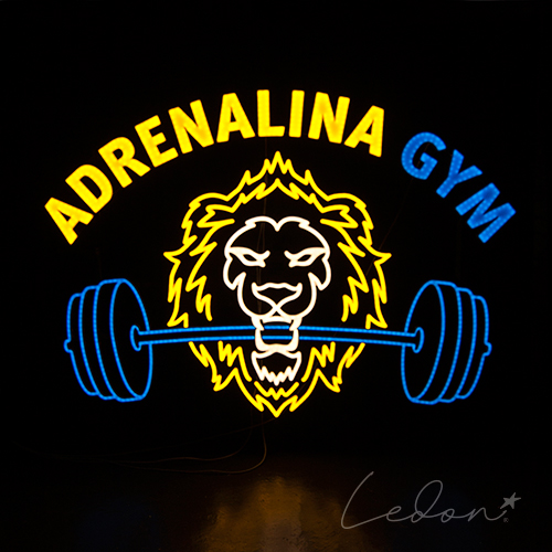 neon na zamówienie na siłównie adrenalina gym