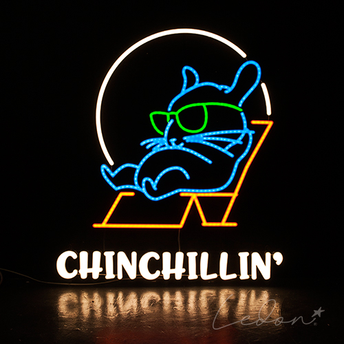 neon ledowy chinchillin na taras