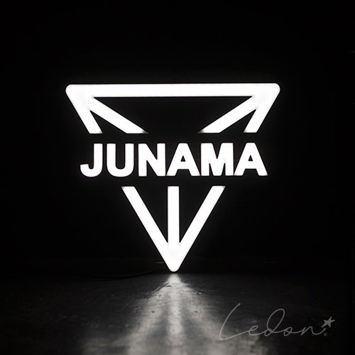 litery podświetlane JUNAMA do biura logo
